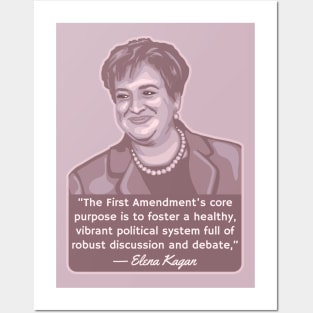 Elena Kagan Portrait and Quote Posters and Art